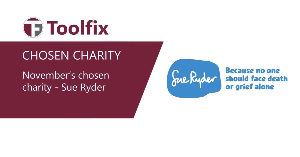In November, Toolfix’s chosen charity was Sue Ryder, whose aim is to make sure that everyone approaching the end of their life or living with grief can access the support they need

Read the full story bit.ly/3R7fRxu or visit their site to donate bit.ly/47mHiJh