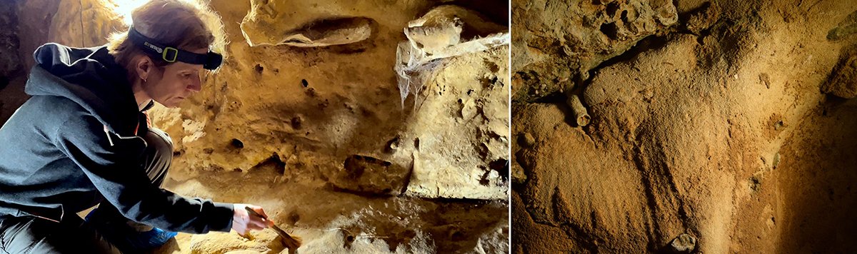 BradshawFND's tweet image. Neanderthal #art claimed in the Loire Valley - #engravings reassessed in a cave in La Roche-Cotard, #France bradshawfoundation.com/news/rock_art.…