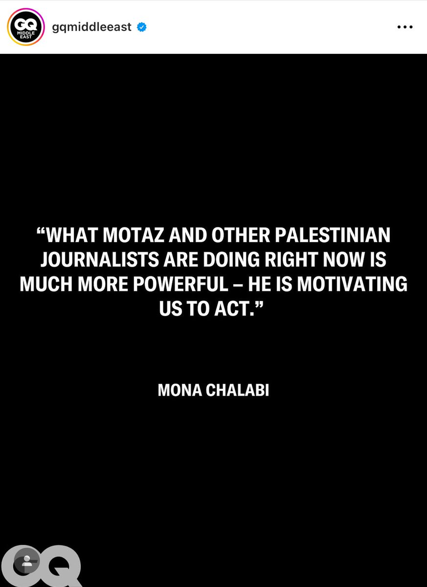 shoutout to the GQ Middle East team for standing on business and doing what most of our industry peers refuse to.