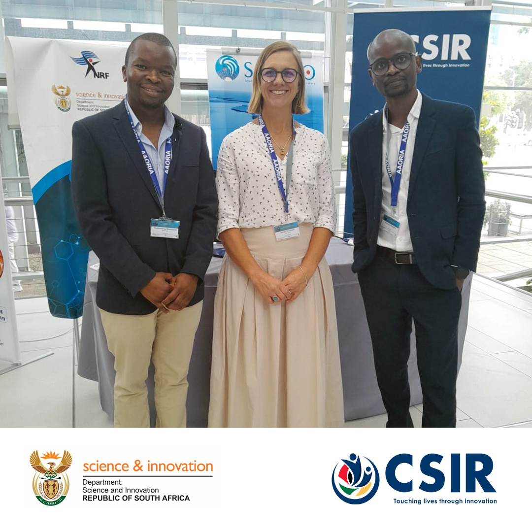 Junior researcher Thulwaneng Mashifane, <a href="/SOCCO_Science/">SOCCO</a> RGL Dr Sandy Thomalla &amp; senior researcher Precious Mongwe represented #TeamCSIR as speakers at the All-Atlantic Ocean Research &amp; Innovation Alliance that was held on 21 &amp; 22 Nov at the CT ICC. socco.org.za for more