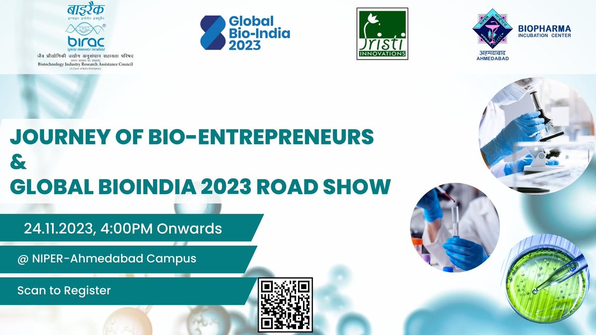 Biopharm Incubation Center at NIPER Ahmedabad tweet media