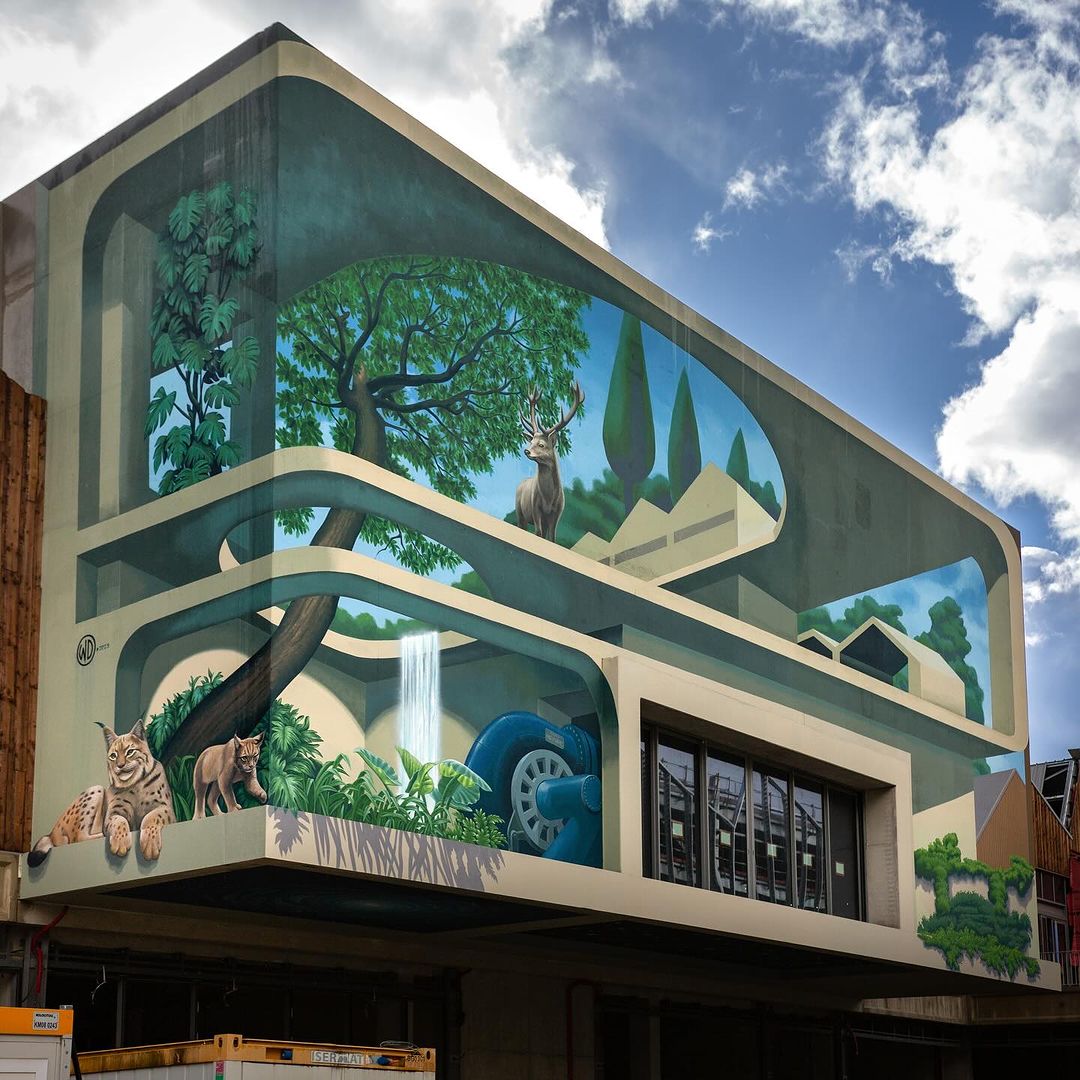 brababella's tweet photo. #Streetart by #WildDrawing @ #SaintMartindHères, France, for #LeprojetNeyrpic by #StreetArtFestGrenobleAlpes
More pics at: https://t.co/fIW4V4leoo
#anamorphism #streetartSaintMartindHères #streetartfrance #francestreetart #arteurbana #urbanart #murals #muralism #contemporaryart https://t.co/Th9lYkvyND