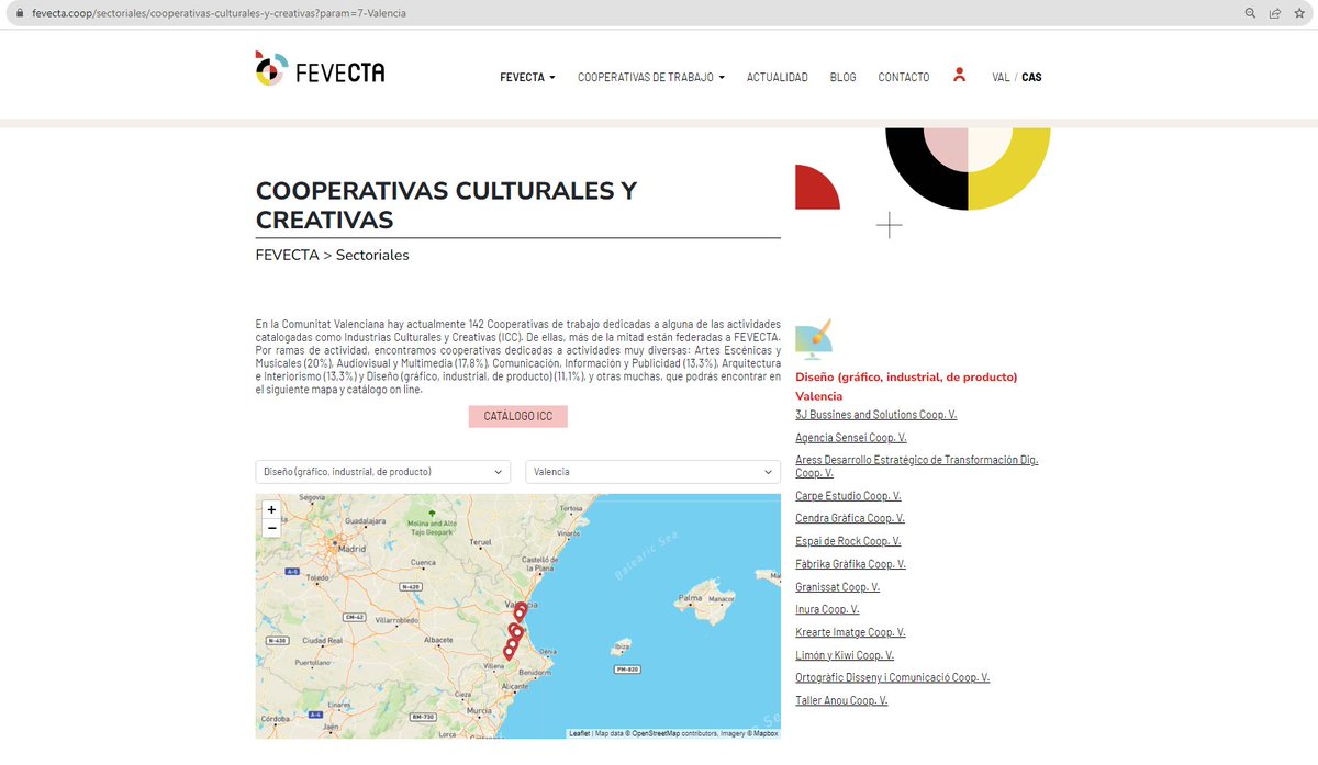 Busca el servicio o producto que necesites

Ya disponible en nuestra web 

📥Catálogo de Cooperativas Culturales y Creativas 🧭Mapeo para conocerlas y ubicarlas

fevecta.coop/sectoriales/co…