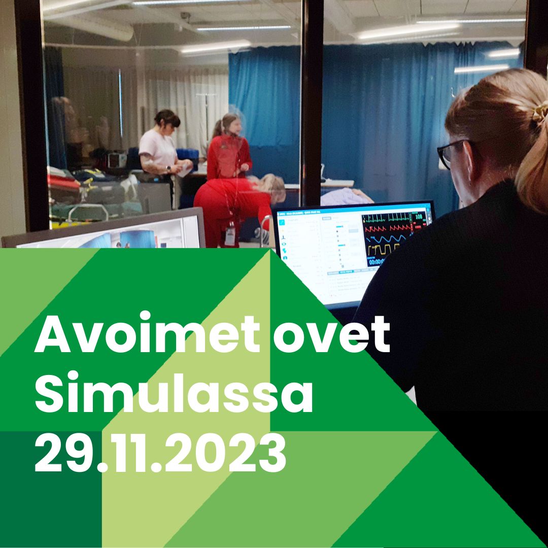 Tervetuloa tutustumaan Karelian simulaatiotiloihin ja -toimintaan opastetusti keskiviikkona 29.11.2023 klo 9, 10.30 ja 14. Harjoituksen kesto on noin tunti. Osallistuminen ei vaadi ennakko-valmistautumista. Ilmoittaudu mukaan 27.11.2023 mennessä karelia.fi/2023/11/avoime…