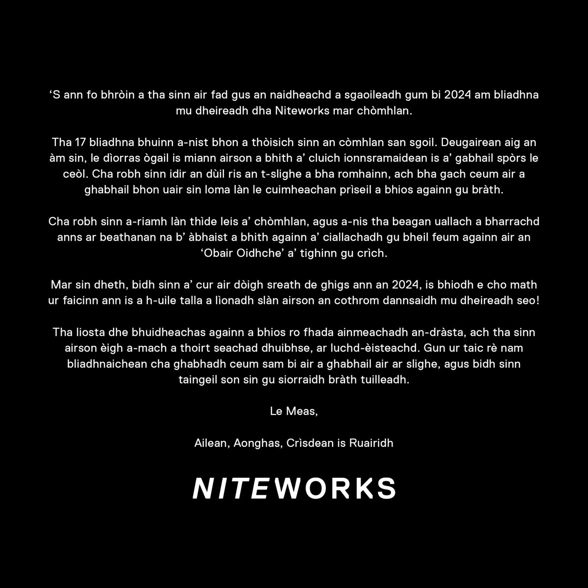 NITEWORKS tweet media