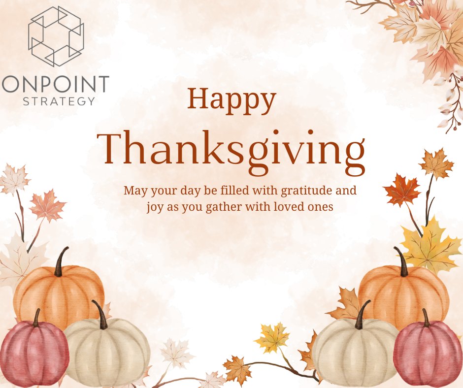 point_strategy's tweet photo. This Thanksgiving, we're counting our blessings and expressing our gratitude for the amazing journey we've been on. Wishing you all a joyous and heartwarming Thanksgiving filled with love, laughter, and delicious food! #opspr #grantmanagement #grantpreneur https://t.co/aJKfvmyikD