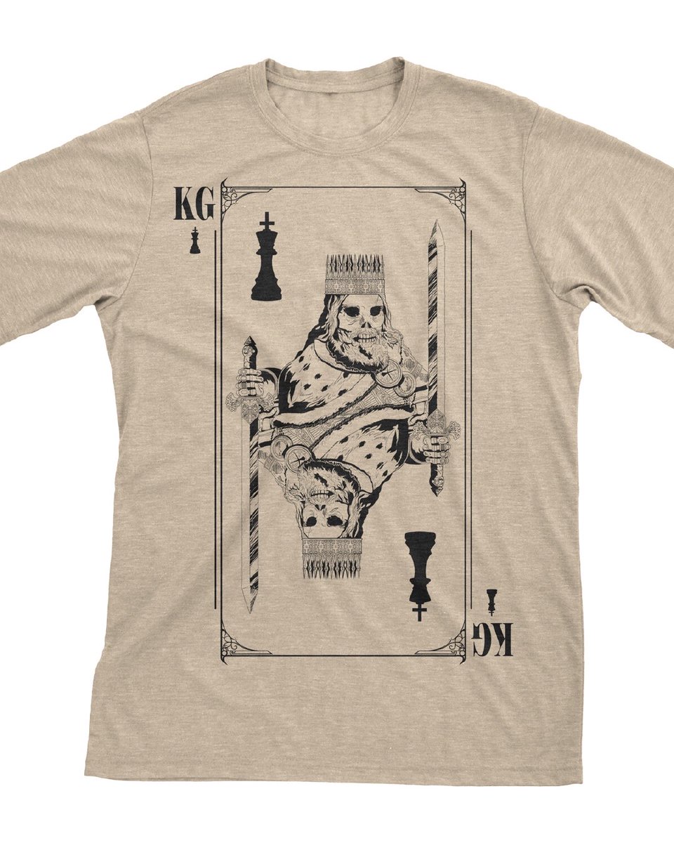 VLHart's tweet photo. TBT. Kings Gambit card merch design/s
Projects from: 2016-2017
King's Gambit is a five piece
Hardcore/Southern/Heavy/Rock/Metal/Punk

https://t.co/uTUkJfxDXT

#ShirtDesigns #PlayingCardMerch #KingCardDesigns #MetalMerchandise #IndieBandFashion #MetalFashion https://t.co/IR0S4eF7uM