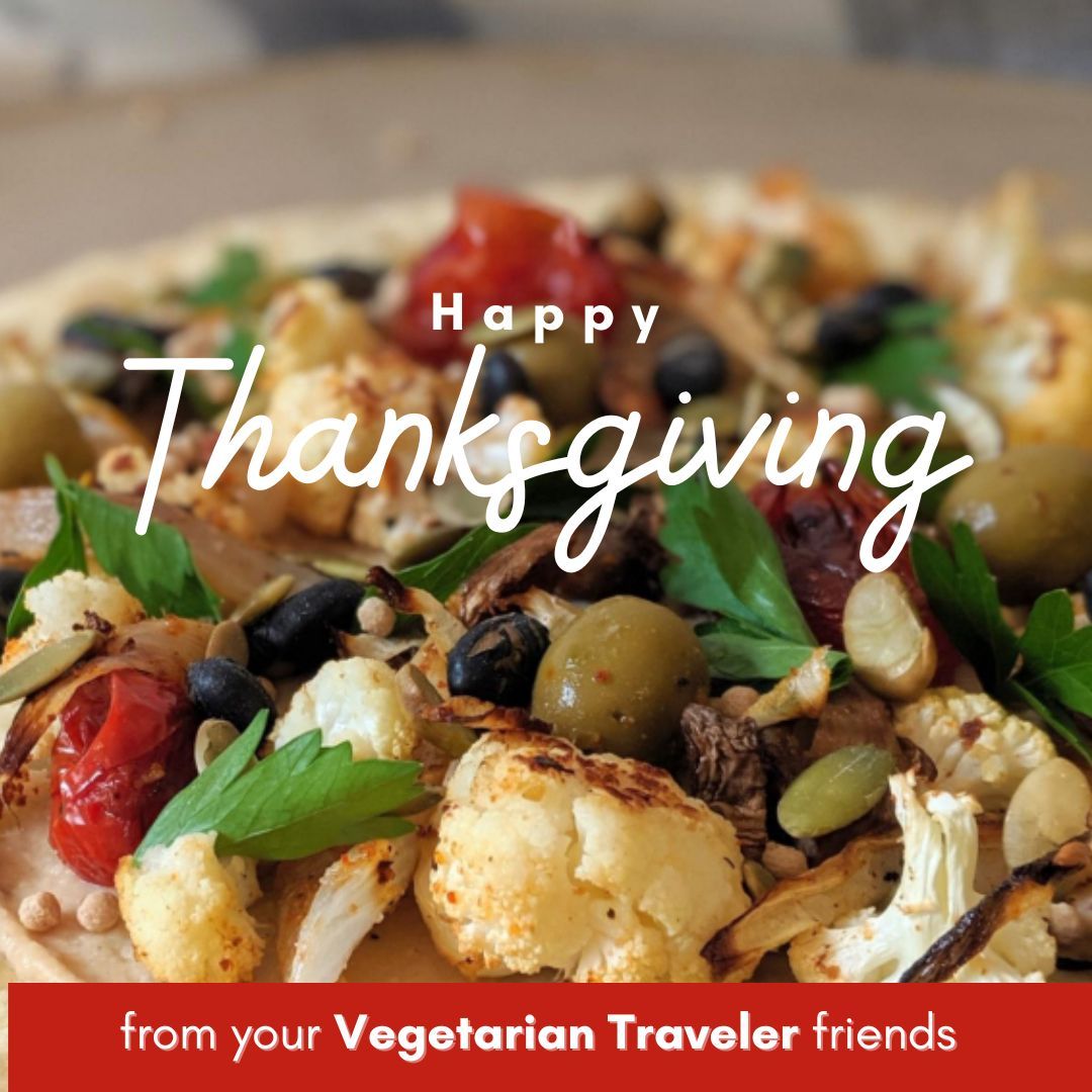 vegetarianTRVLR's tweet photo. We are so incredibly grateful for you, and we wish you a very Happy Thanksgiving! 

#grateful #thanksgiving #veganthanksgiving #munchycrunchyprotein #veganprotein #veganholidays https://t.co/wRbM4SJfst