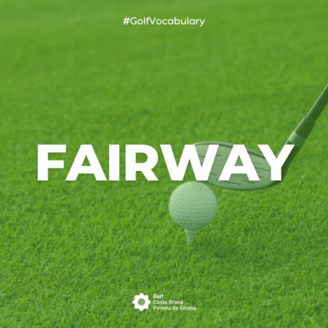 Welcome to #GolfVocabulary 💚 For today’s word, we bet you don’t know what ‘fairway’ means. This is what we call the closely mown area of grass where we play and walk ⛳ #Golf #GolfCostaBrava