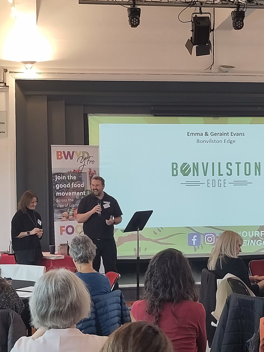 Emma and Geraint share the realities of growing in the Vale in 2023 at #OurFoodHorizon Emma a Geraint o Bonvilston Edge yn rhannu realiti tyfu yn y Fro yn 2023 yn #EinGorwelionBwyd