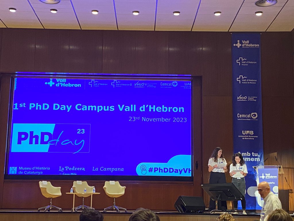 Orgullosa de formar part del comité organitzatiu del primer PhD Day al Campus de la Vall d'Hebron! @vallhebron @VHIO @VHIR_ #PhDDayVH