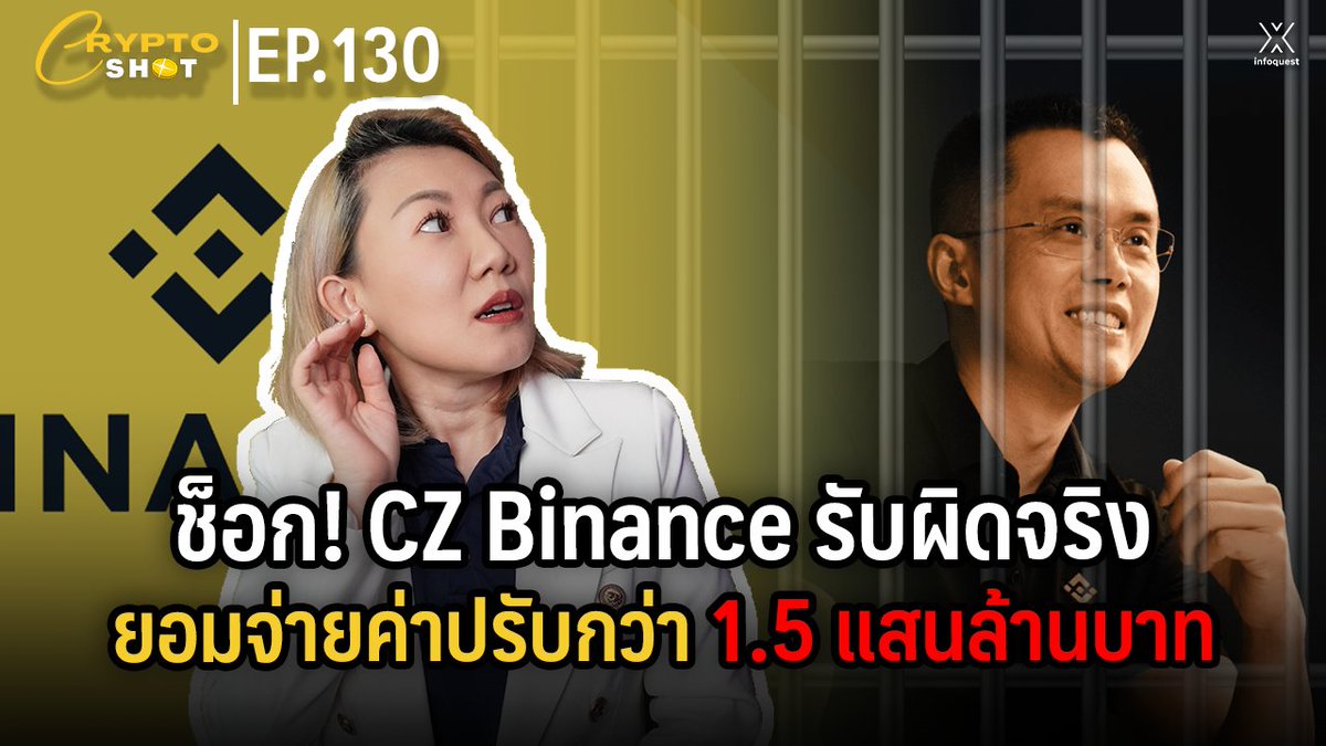 InfoQuestNews's tweet photo. CryptoShot: ช็อก! CZ Binance รับผิดจริง ยอมจ่ายค่าปรับกว่า 1.5 แสนล้านบาท https://t.co/ldignSajUa 

ชมคลิปวิดีโอ : https://t.co/ZOEtMXaxkn

#Binance #bitcoin #Cryptocurrency #CryptoShot #ETF #SCOOP #คริปโทเคอร์เรนซี #ค่าปรับ #สินทรัพย์ดิจิทัล #อินโฟเควสท์ https://t.co/eYFLoxRTcb