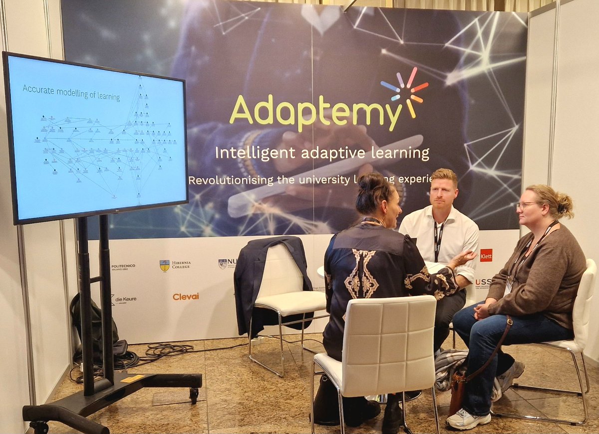 At #OEB23 in Berlin, showcasing #AI in higher education. Visit us at stand C61. #adaptivelearning #aitutor