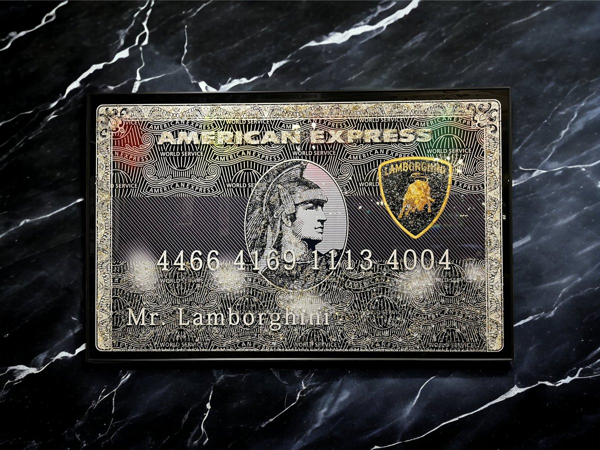 アメリカン・エキスプレス ランボルギーニ 壁掛けアート Lamborghini x American Express🔥 ウォールアート入荷しました✨ 全6