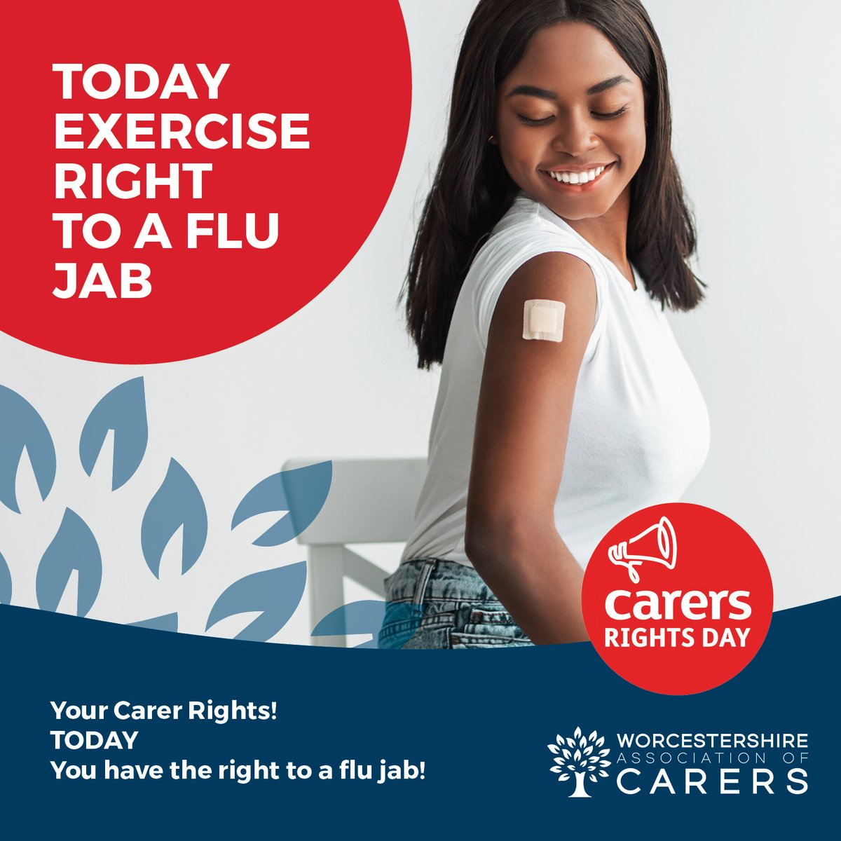 Today. Exercise right to a flu jab. gov.uk/government/pub… #unpaidcarer #CarersRightsDay #worcestershire #worcester @OfficialYSS #CrossroadsCaringforcarers @WorcsWPCC @worcscc @WorcsAcuteNHS @WACShop @WACSocialPres @CarersUK