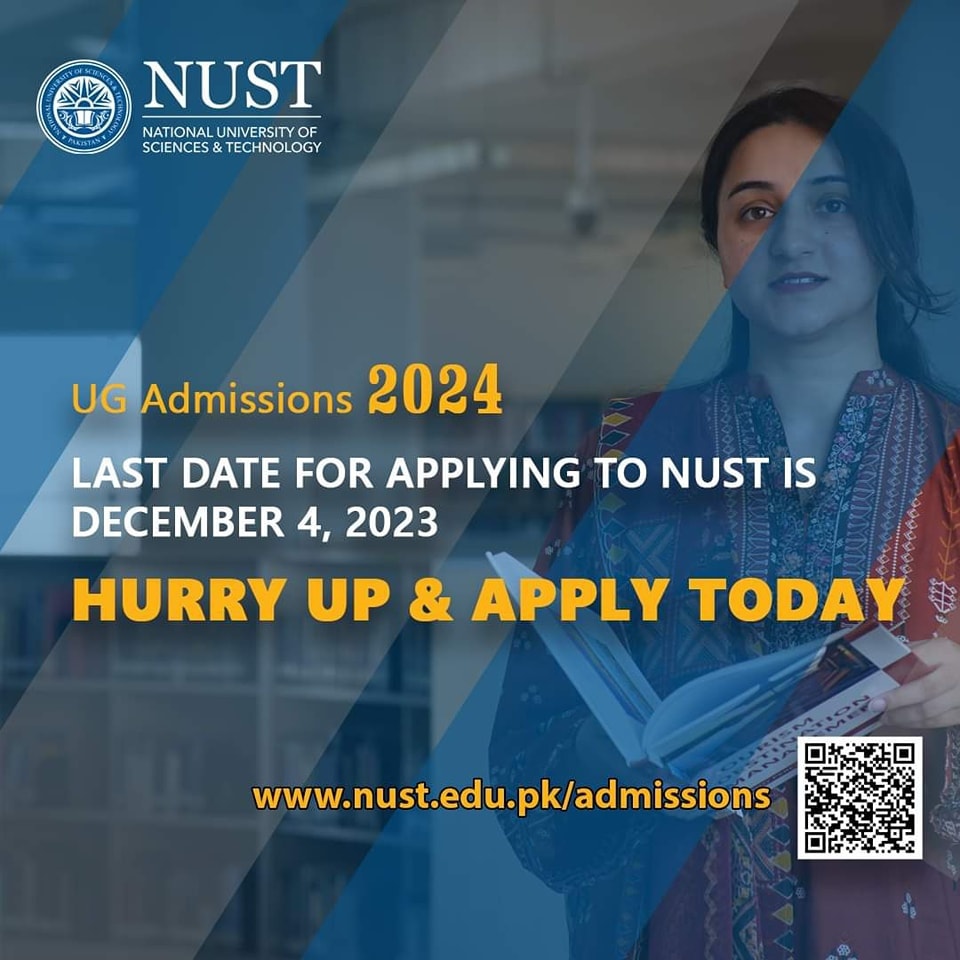 NumsPmc's tweet image. #NUST All students across Pakistan can apply on-line for engineering, MBBS and allied health degrees.
Last date to apply online: 4th December
You have to attempt or pass the NET for admission
How to Prepare NUST Entry Test?
#nustentrytest
#pnec #nust2023 #nust2024 #netpreparation