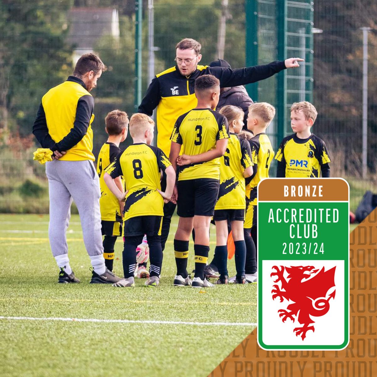 It is amazing to share with you all that we are officially a Bronze-accredited club for the 2023/24 season. As a club, we want to say a massive THANK YOU, to all our volunteers from coaches to the committee that has made this possible.

Next stop Silver?

<a href="/FAWales/">FA WALES</a>