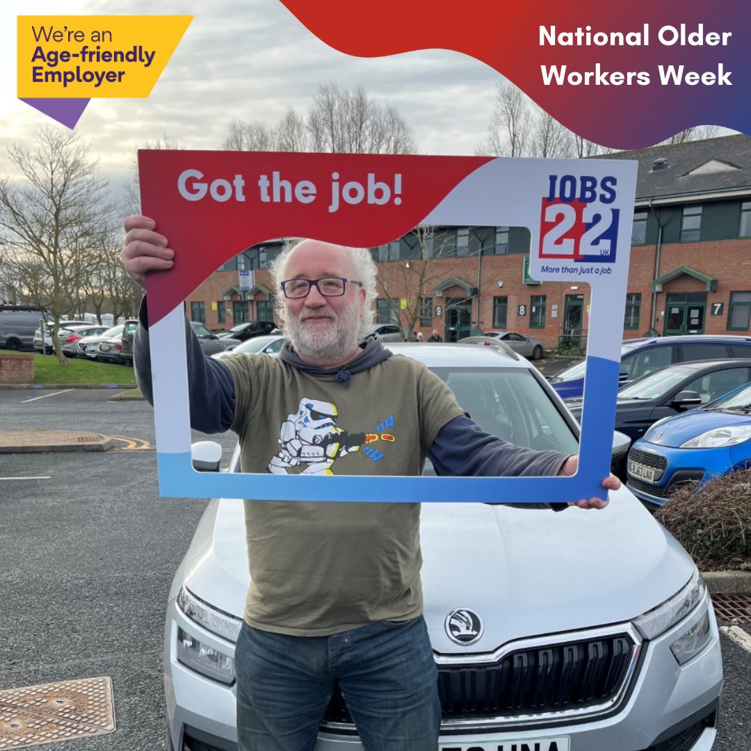 🌟 Celebrating Experience & Wisdom 🌟

We're a committed age-friendly employer 🙌 

Have a read of one of our good news stories about  Barry's journey back into work as a member of the over 50s club. 

jobs-22.co.uk/participant-su…

#Jobs22 #AgeFriendlyEmployer #OlderWorkersWeek