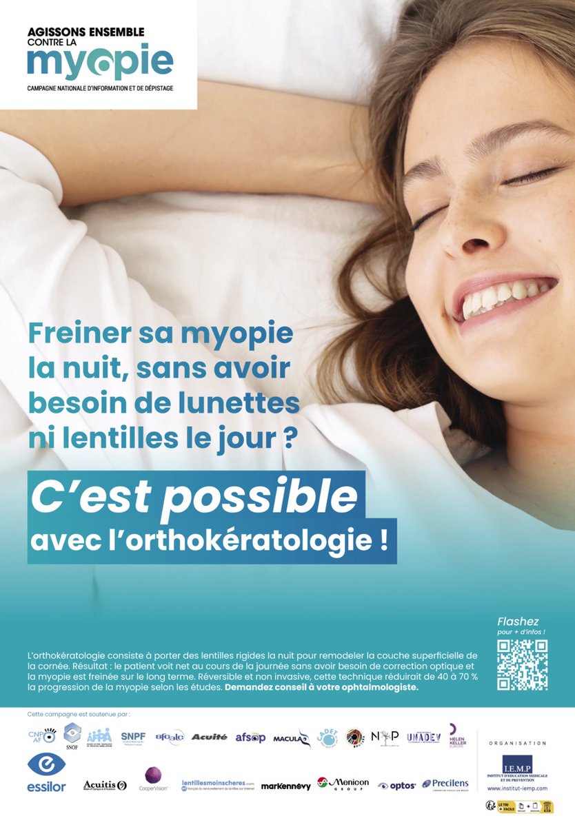 aphm_actu's tweet photo. Connaissez-vous l'orthokératologie ? Une technique pour traiter la #myopie sans chirurgie. #OrthoK #VisionFuture @EnsembleMyopie #SemaineNationaleMyopie https://t.co/8VuGd5dx0q