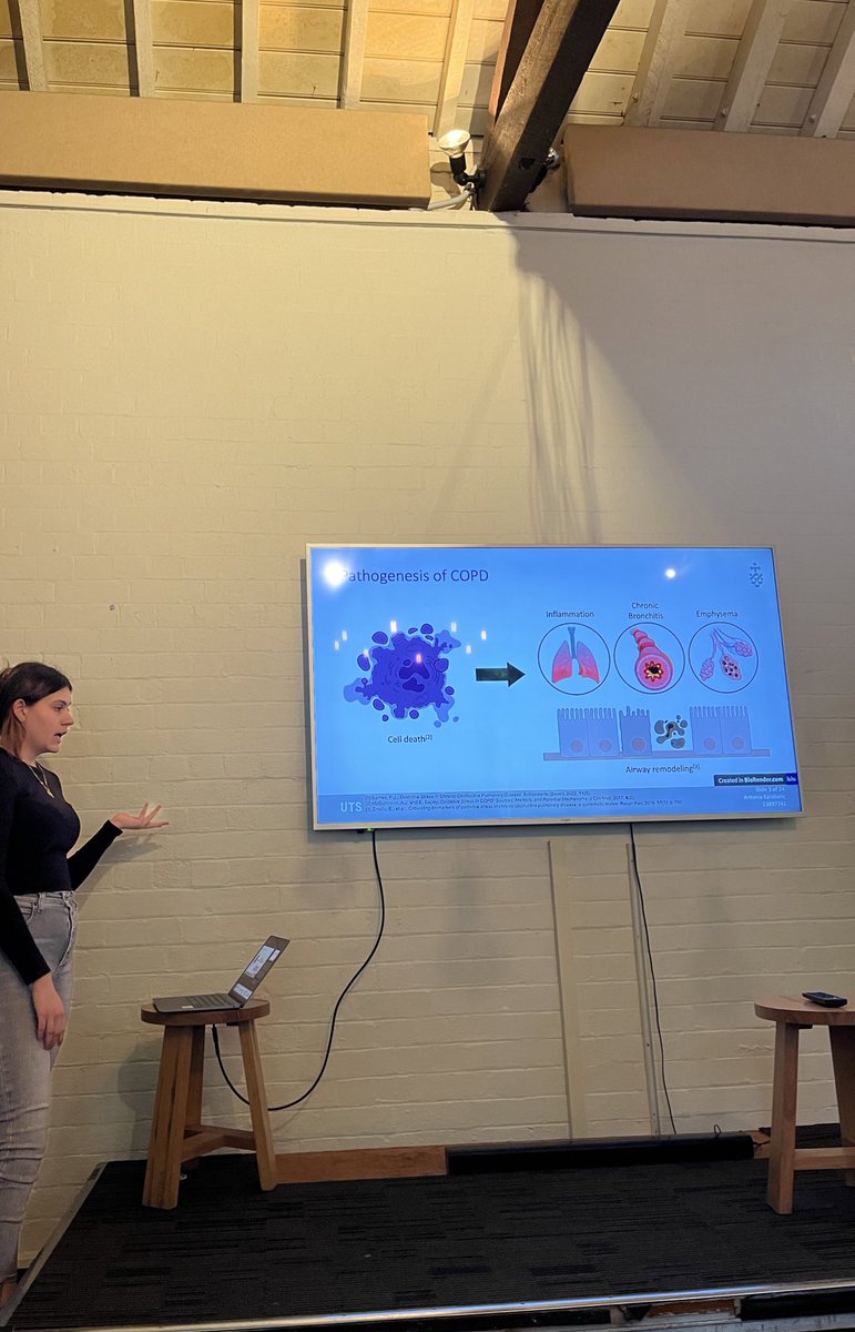 Andie Thorpe (@andiethorpe) on Twitter photo Hooray for hardworking Honours! Interesting night of talks including UTI’s, COPD and Cardiovascular disease 🦠 🫁 🫀
Fascinating to hear about the joys and challenges of an Honours year.
Well done Sam, Antonia and Lachlan! <a href="/UTS_Science/">UTS Science</a> #UTSsciencehdrseminars Hooray for hardworking Honours! Interesting night of talks including UTI’s, COPD and Cardiovascular disease 🦠 🫁 🫀
Fascinating to hear about the joys and challenges of an Honours year.
Well done Sam, Antonia and Lachlan! <a href="/UTS_Science/">UTS Science</a> #UTSsciencehdrseminars