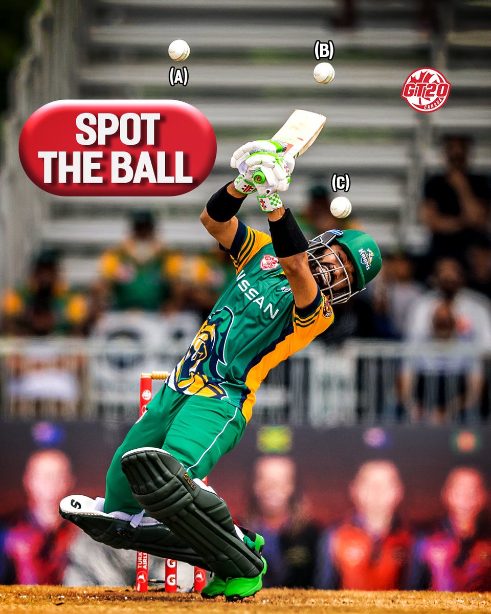 Uppercut with closed eyes or not? Guess the ball @iMRizwanPak is trying to play here! #GT20Canada #GlobalT20 #CricketsNorth