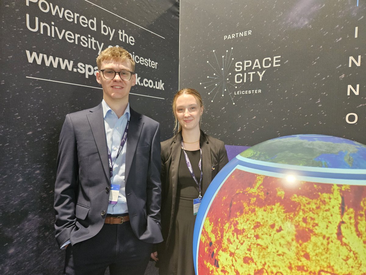 Looking for some final inspiration at #UKSC2023? Visit our @uniofleicester PhD students to find out about their research into the planet Mercury using #BepiColumbo and Land Surface Temperatures on Earth.