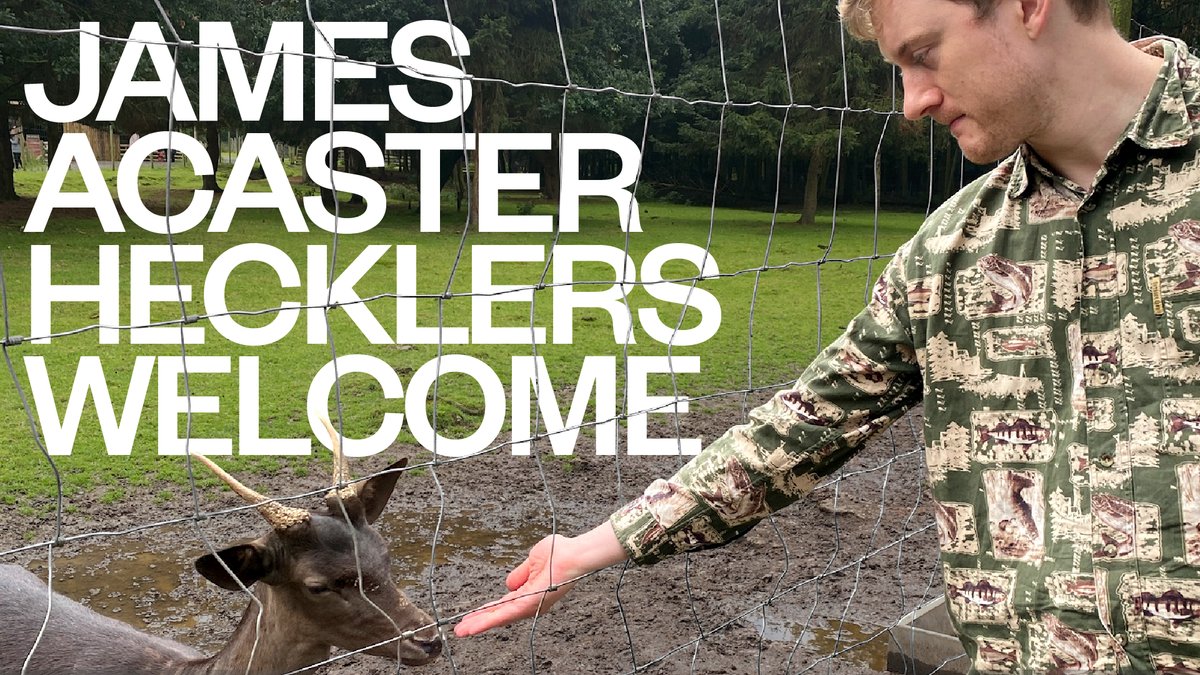 James Acaster's latest show Hecklers Welcome will be captioned by the brilliant team at @Stagetext on Wed 10th January 2024. Reserved seating for viewing the captions is still available; book by logging in to your ATG Access account: atgtickets.com/shows/james-ac…