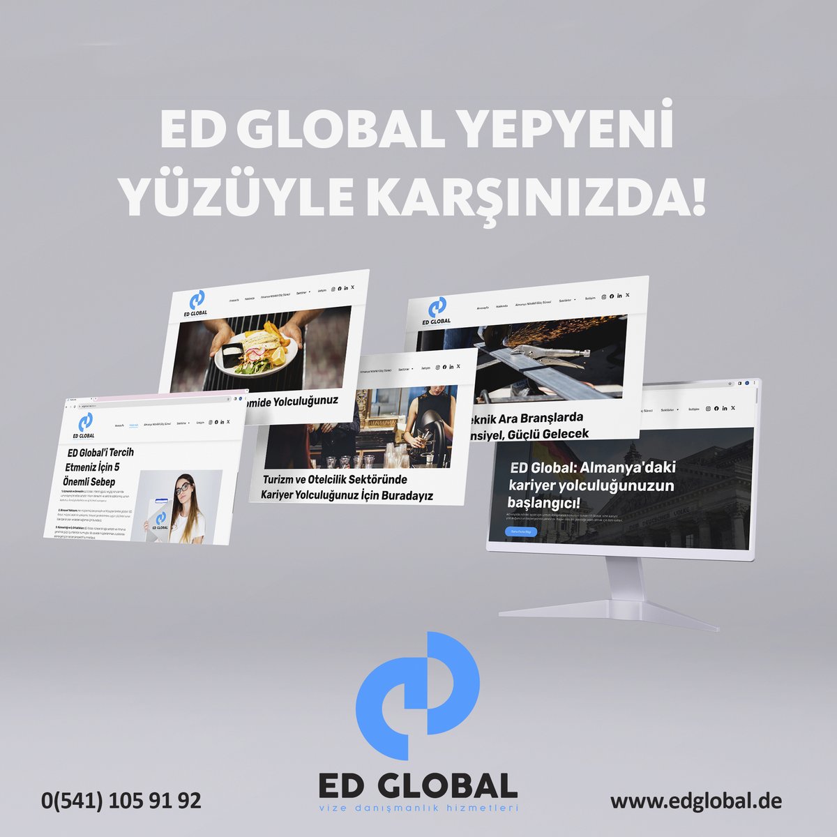 ED Global olarak sizi daha iyi ve daha etkili bir şekilde desteklemek adına, web sitemizi yeniledik! 🌐 Yenilenen ara yüzümüzle, nitelikli işgücü danışmanlığı konusundaki uzmanlığımızı sizlere daha iyi sunmaya hazırız. Detaylar için profilimizdeki linki ziyaret etmeyi unutmayın!