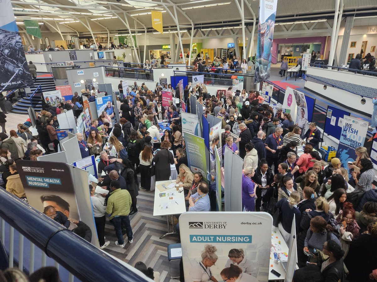 The Nursing Careers fair today is absolutely phenomenal. So many areas have come to visit and it's so nice to see such brilliant student engagement. If you are not already here, come down and see what it is all about @UOD_SONM