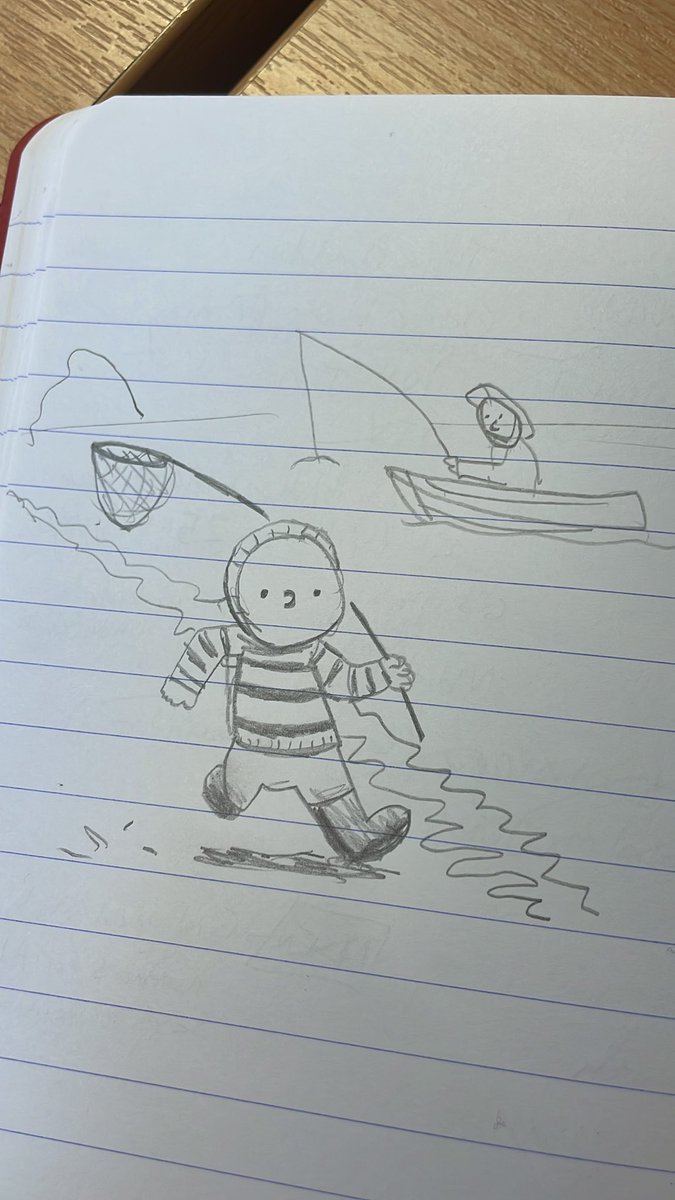 Had great fun drawing along with <a href="/Benji_Davies/">Benji Davies</a> on #BBCAuthorsLive. We love The Storm Whale in our house 🐳 ❤️