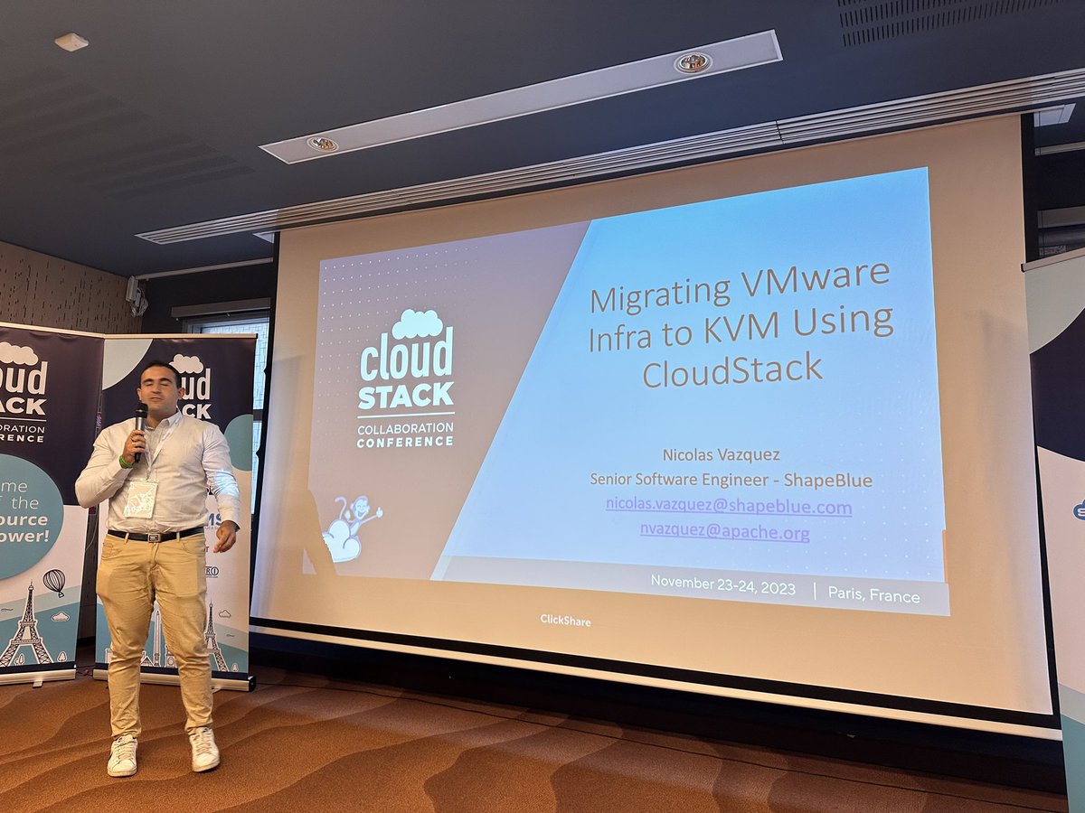 kiranchavala's tweet image. Migrating from VMware to KVM  by cloudstack  by @nvazquezuy #CSCollab2023