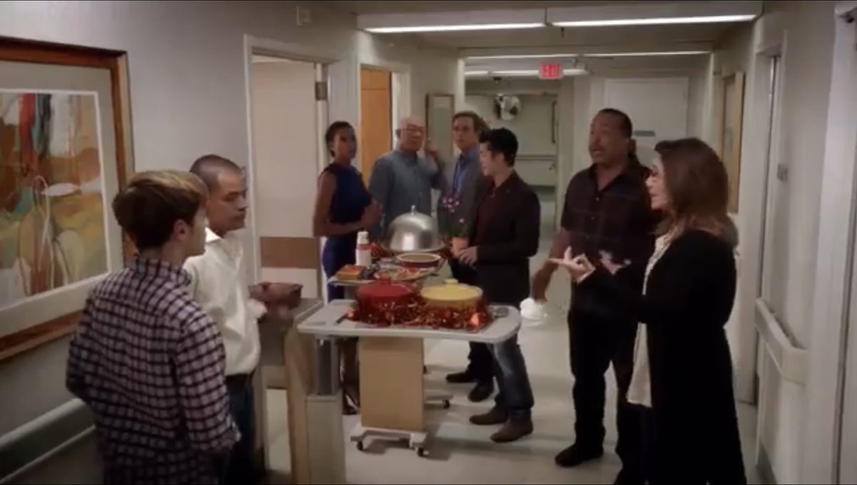 DHPLover's tweet image. #OTD in 2015:

Rusty: “Hey, hey, what's taking so long? He's ready.”

Provenza: “Sorry! Sor...sorry, sorry. Patrice was trying to get rid of her family in time to be here, but...”

#MajorCrimes #TakingTheFall