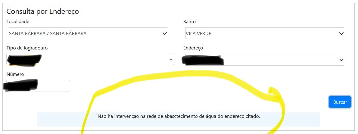 PaulinhaBicalho's tweet image. A gente sem água desde domingo e a #Copasa dizendo no site que não tem interrupção na minha rua