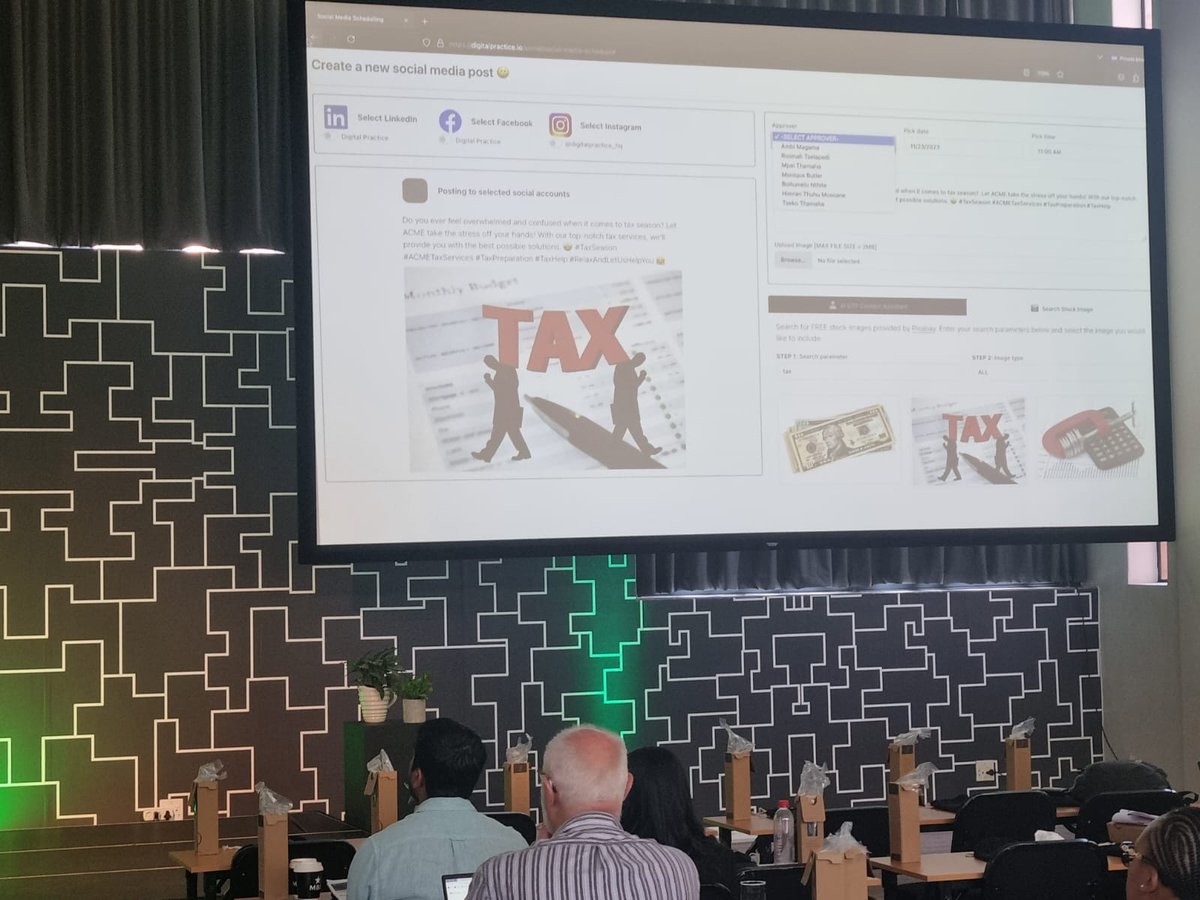 SageGroupZA's tweet photo. We hosted an Exclusive Growth Workshop for Accountants.
Exclusive Growth Workshop designed to empower Accountants and Accounting Firms with knowledge and strategies to accelerate their growth and success.
#SageForAccountants #SageZA #HelpingBusinessFlow https://t.co/7tPnNMV2fL