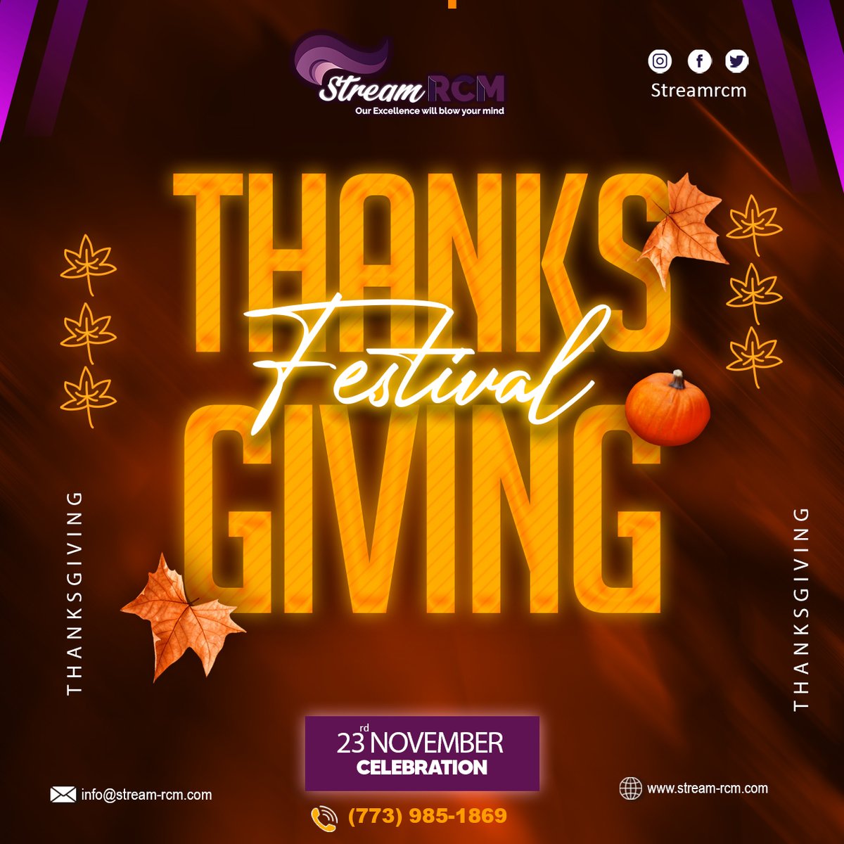 streamrcmllc's tweet photo. Gratitude turns what we have into enough. 🌈 Wishing you a Thanksgiving filled with abundant joy and blessings!  Let's savor the moments, cherish the memories, and be thankful for the incredible journey of life. Happy Thanksgiving!  #ThanksgivingJoy #CherishTheMoments ✨🌟 https://t.co/XHZ1kkC0Ma