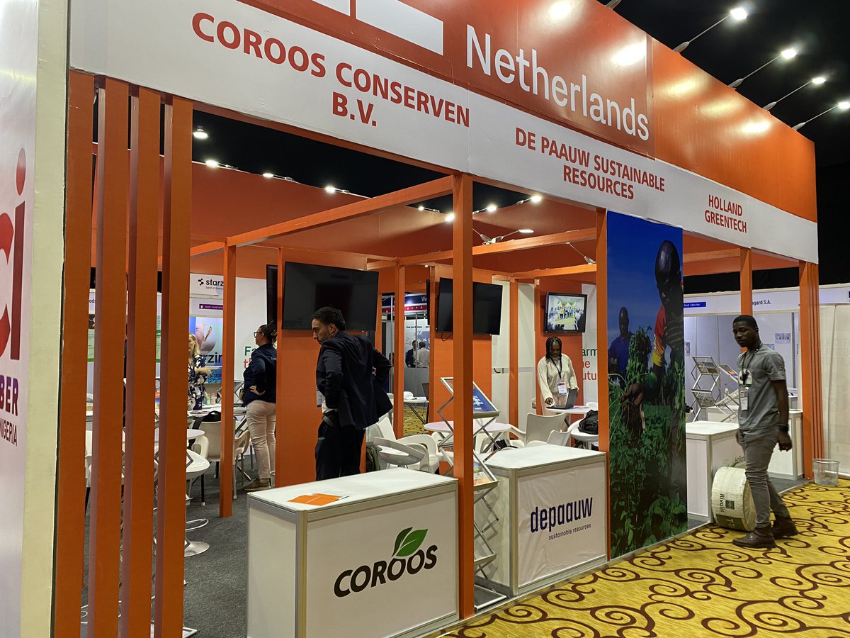 Stop by the #Dutch Pavilion of Agro Pack & Plast Ghana to have a chat with #coroosconserven #depaauw #hollandgreentech #wafiholland #solidaridad #IWAD  @TrifertoNL #Horticulturebusinessplatform  
@NLinGhana @AgroBericht
