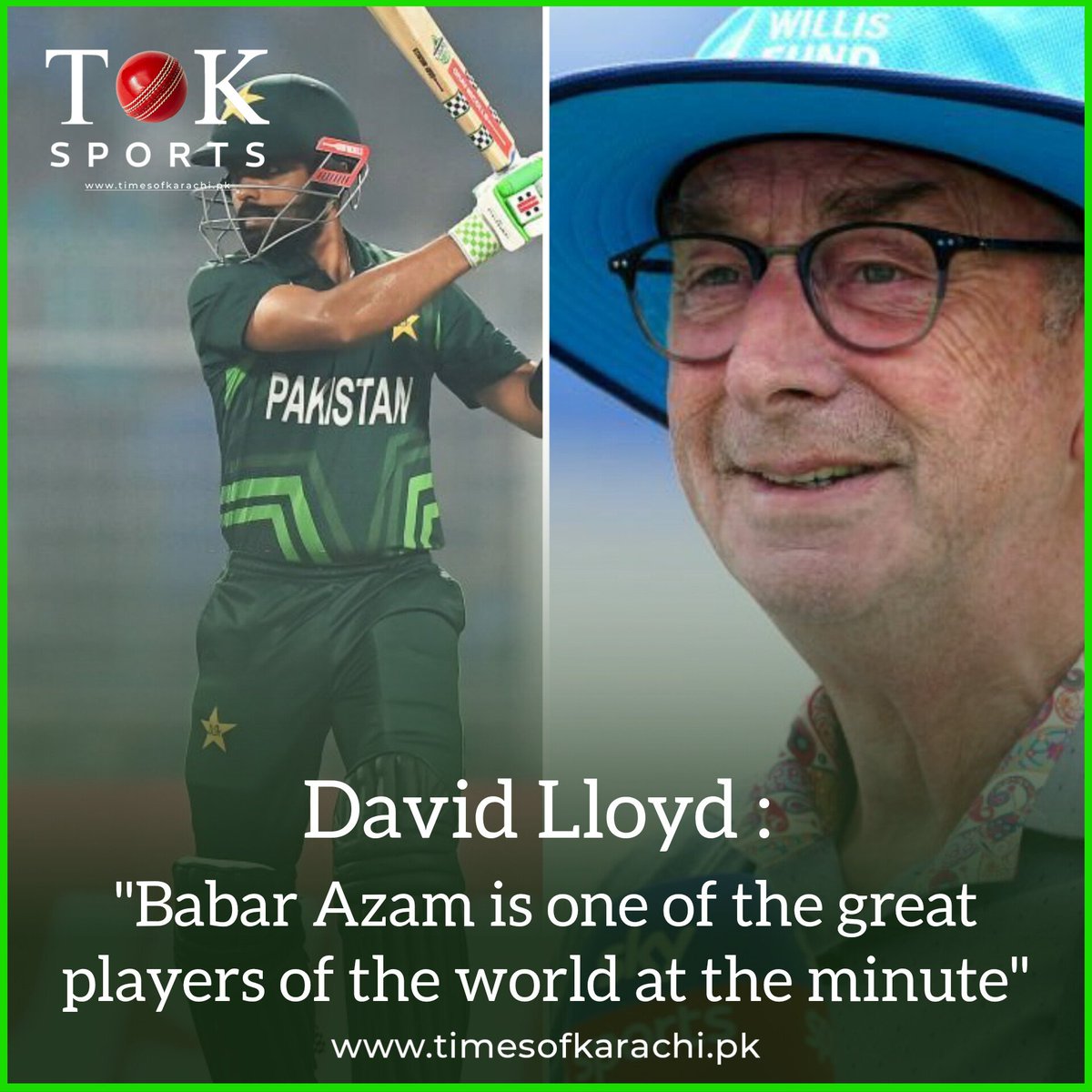 TOKSports021's tweet image. David Lloyd : &quot;Babar Azam is one of the great players of the world at the minute. Just get on with playing and let somebody else have the headache.&quot;

#TOKSports #DavidLloyd #BabarAzam