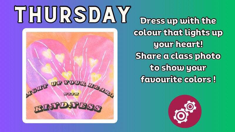 Dress up with the Colour(s) that Lights Up Your Heart! We can’t wait to see a Rainbow of Kindness ❤️🧡💚💛🩵💙💜#ocsbSpeakOut