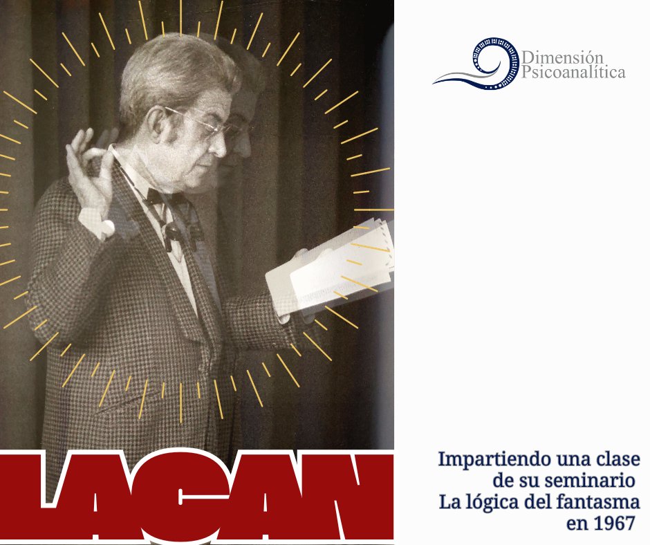 DimensionPsico's tweet image. Una de las siempre interesantes clases de Lacan, en este caso parte de su seminario "La lógica del fantasma", impartido en 1967.
#lacan #psicoanalisis #psicoanalista #psicologia #sicologia #dimensiónpsicoanalítica #saludmental #seminarios #lalogicadelfantasma #1967