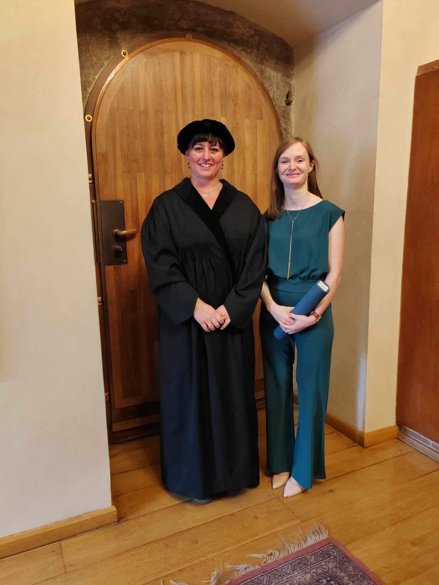 Chromed_lab's tweet photo. Today was a great day for Mgr. Dorota Turoňová, who was officially awarded by the title Ph.D. in the academic field. 🧑‍🎓💐
She achieved it under the supervising of Assoc. Prof. Lenka Kujovská Krčmová, Ph.D. 🍀🧪🎯

There is visible pleasure and satisfaction on both. 😀👌📸 https://t.co/5OYAxi7v8a