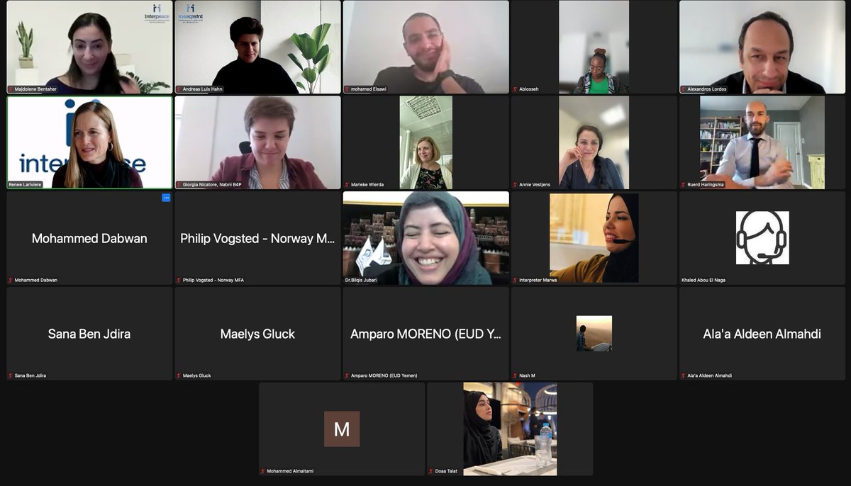 Renee Lariviere (@rentheriver) on Twitter photo I had the pleasure of facilitating today an important conversation on #MHPSS, Resilience & Recovery in #Yemen w Dr. Jubari <a href="/FCDFYemen/">FCDF Yemen</a>, Mohammed Dabwan <a href="/YWBODYemen/">منظمة شباب بلا حدود للتنمية-اليمن</a>, <a href="/abismiles/">Abiosseh Davis</a> & <a href="/Lordos_A/">Fr. Alexandros Lordos</a> on the intricate connections btw conflict, mental health, #peacebuilding & #livelihoods I had the pleasure of facilitating today an important conversation on #MHPSS, Resilience & Recovery in #Yemen w Dr. Jubari <a href="/FCDFYemen/">FCDF Yemen</a>, Mohammed Dabwan <a href="/YWBODYemen/">منظمة شباب بلا حدود للتنمية-اليمن</a>, <a href="/abismiles/">Abiosseh Davis</a> & <a href="/Lordos_A/">Fr. Alexandros Lordos</a> on the intricate connections btw conflict, mental health, #peacebuilding & #livelihoods