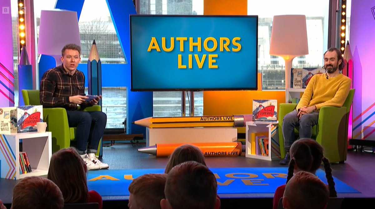 And that's a wrap! Thank you to everyone who tuned in for today's #BBCAuthorsLive show with the incredibly talented @Benji_Davies. As @nick_sheridan said, you can watch more fantastic Authors Live shows at 👀 scottishbooktrust.com/authors-live-o…