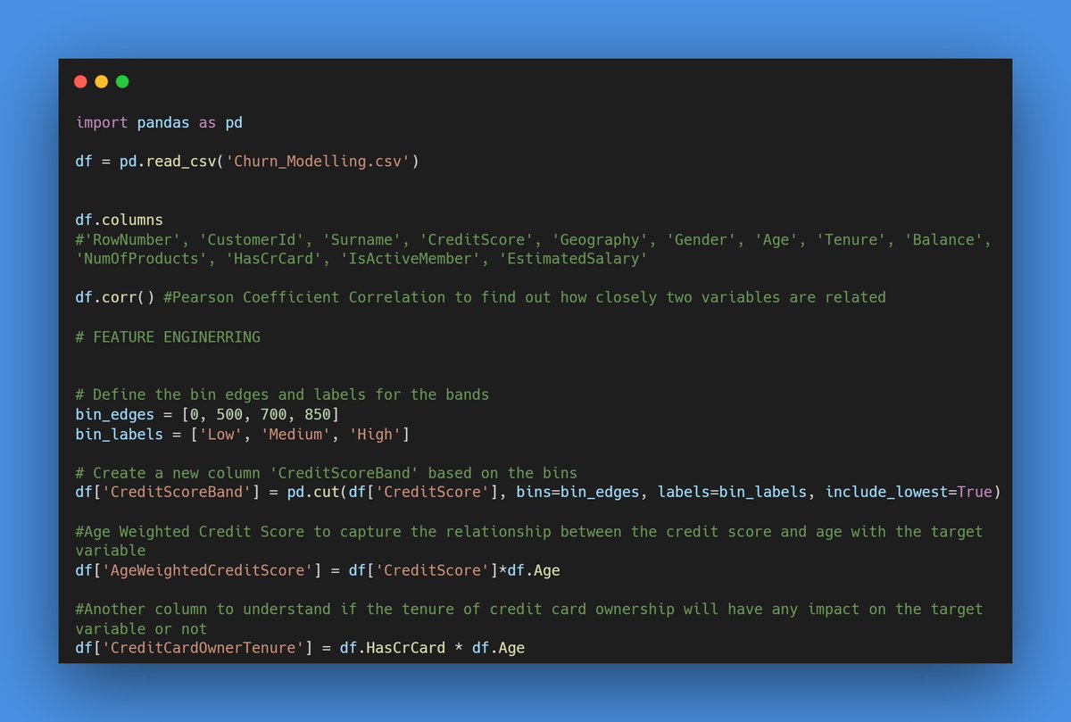bhatnagardaksh1's tweet image. Feature Engineering is crucial in #machinelearning, as a model&apos;s effectiveness relies on quality data. It involves adding meaningful columns to enhance model performance. Adding too many columns may lead to #multicollinearity. 

Dataset: lnkd.in/dC6eUwJz

#datascience