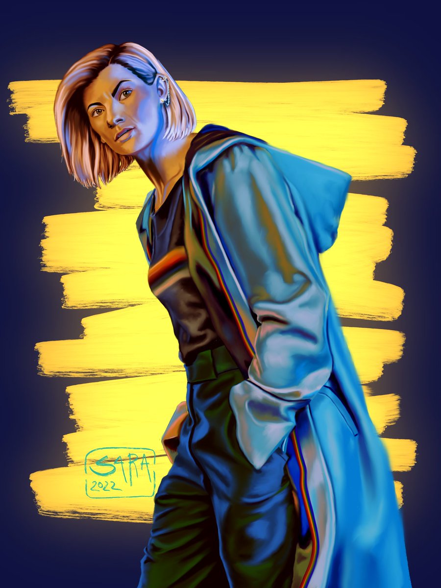 happy #DoctorWhoDay 
😊💛
#thirteenthdoctor #doctorwho #fanart #jodiewhittaker