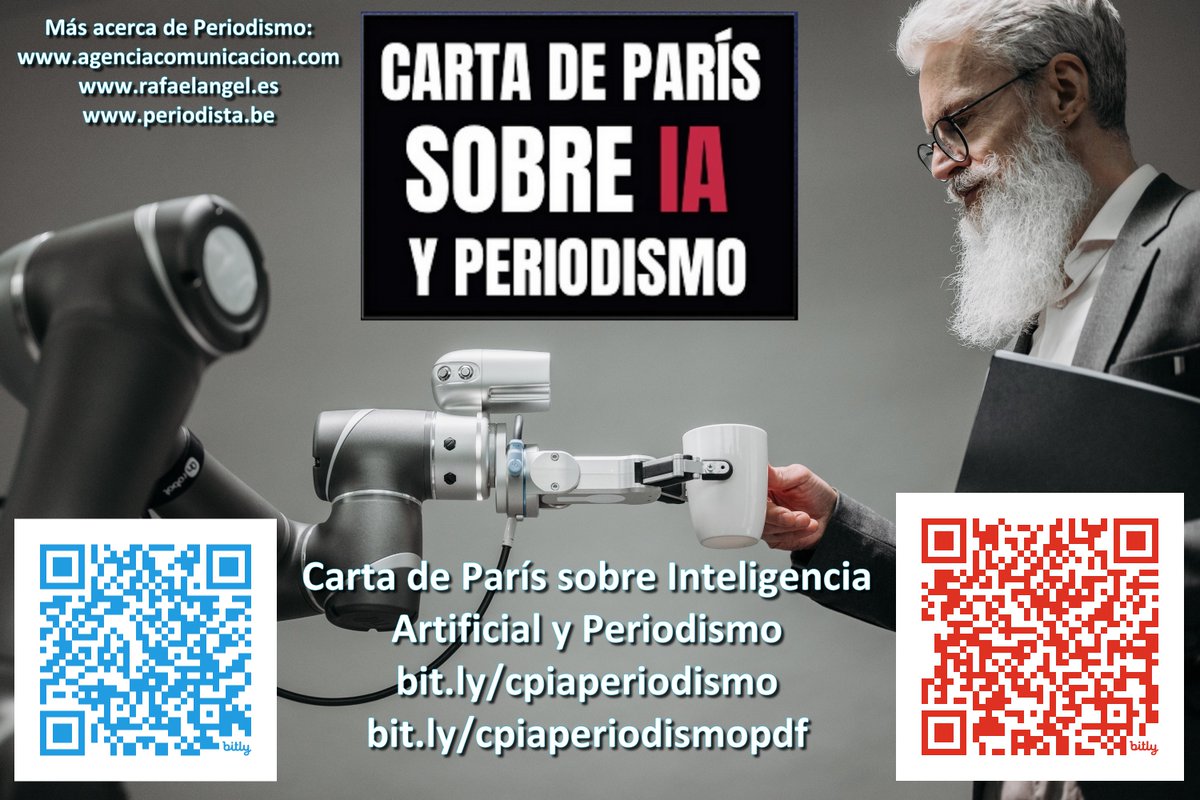 Carta de #París sobre #Inteligencia #Artificial #InteligenciaArtificial #IA y #Periodismo #InteligenciaArtificialYperiodismo #IAYPeriodismo
bit.ly/cpiaperiodismo
bit.ly/cpiaperiodismo…

Más acerca de Periodismo en:
agenciacomunicacion.com
periodista.be