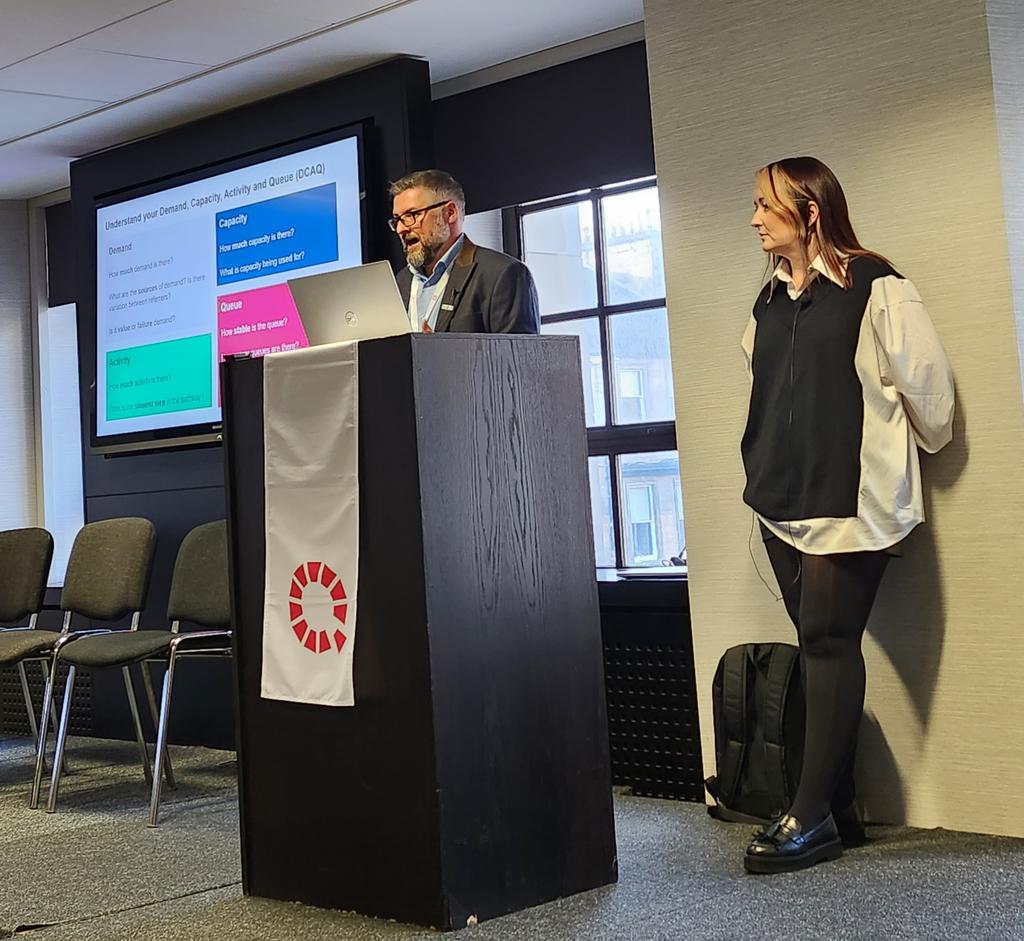 Great presentation by Thomas Monaghan @online_his & Colette Dryden @NHSGGC at today's Q Event about using Quality Improvement to reduce waiting times. Importance of understanding systems, pathways, data & patient engagement (very happy to hear the last one!) @theQCommunity