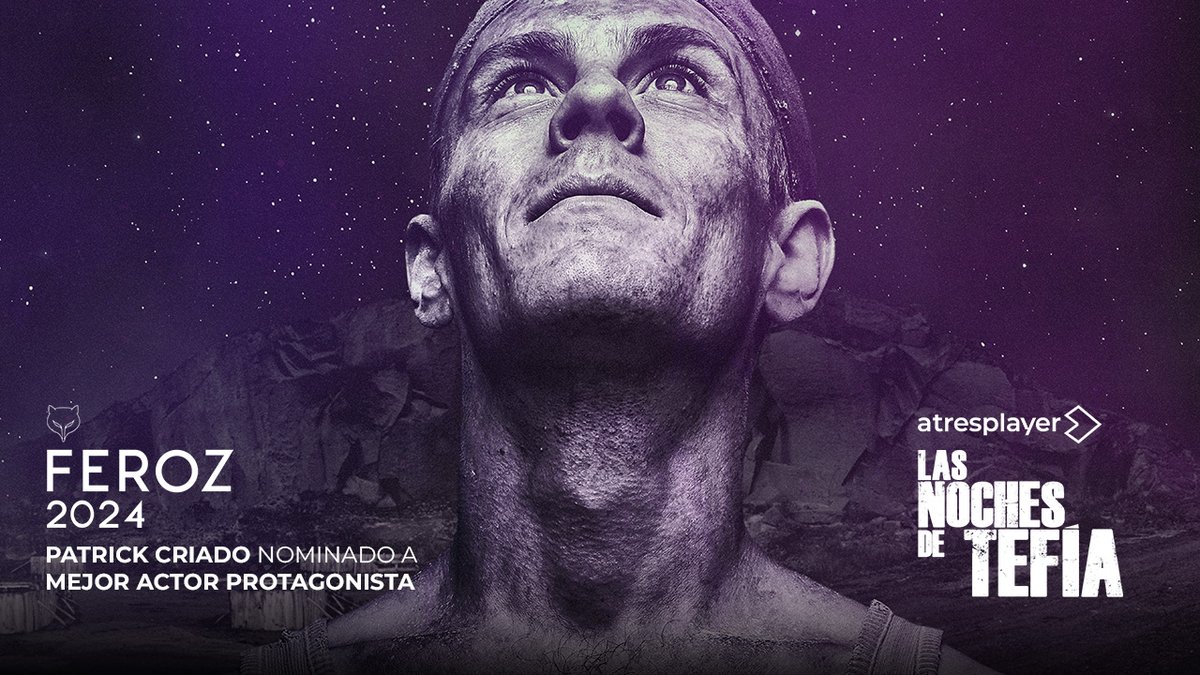 Seguimos acumulando éxitos. 😍

🏆🎬<a href="/PatrickCriado/">Patrick Criado</a> ha sido nominado a Mejor actor protagonista por su papel en <a href="/NochesTefia/">NochesDeTefia</a> en los #Feroz2024.

Toda la info👉 ow.ly/WjE750QaGOy

¡No podemos estar más felices! 👏👏