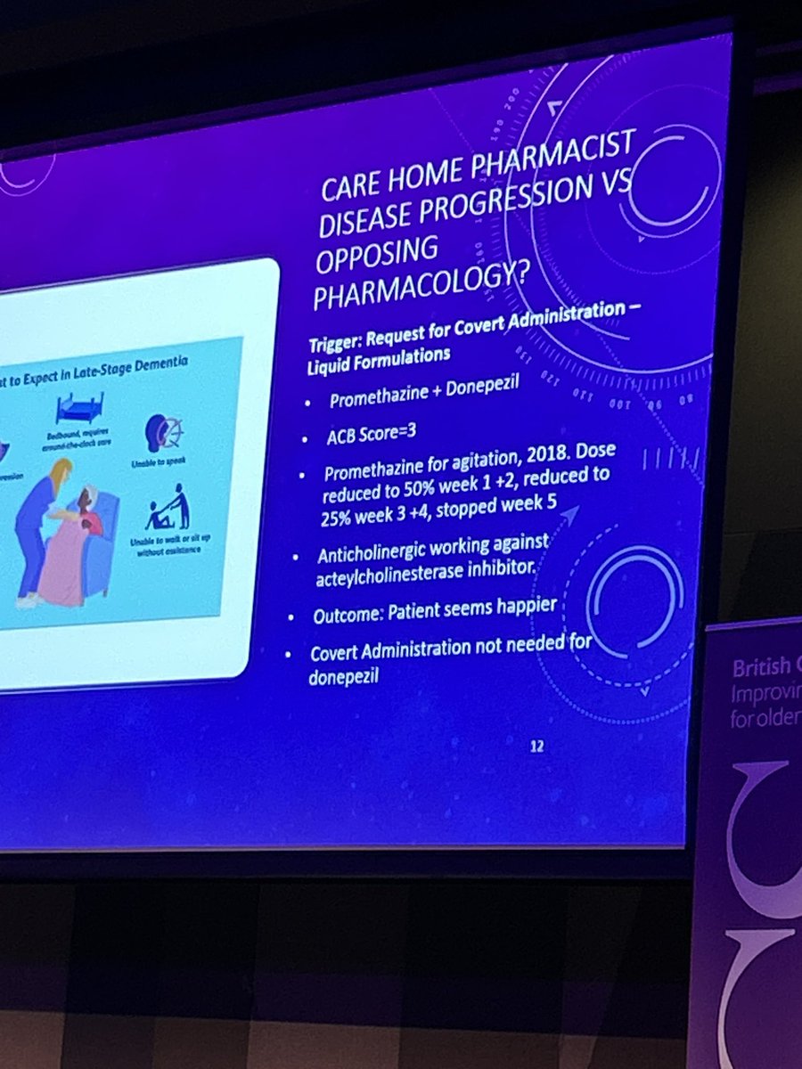 🚨 Anticholinergics work against acteylcholinesterase inhibitors! 🚨

<a href="/GeriSoc/">British Geriatrics Society</a> #BGSConf