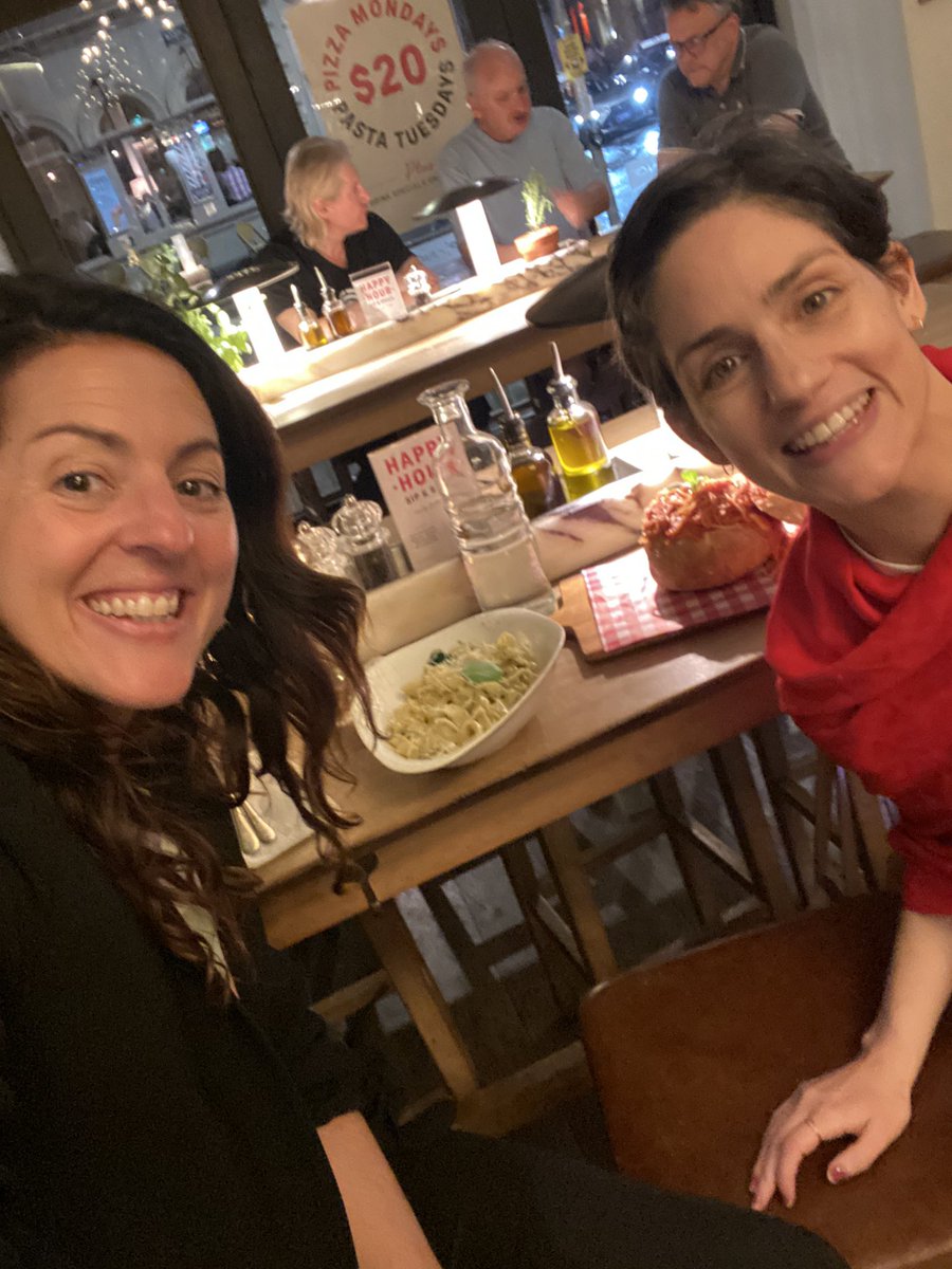 Post @FranklinWomen event pasta with @amyjvassallo 🍝 reflecting on the fabulously authentic chat with @clara_chow and how grateful we are for all the amazing women around us ✨🙏 what a night! #womeninstemm #FWInconversation