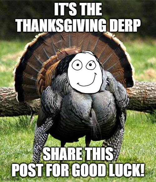 DerpDEXcom's tweet photo. ๐GM, Derps!
We greet everyone with a derpy #Thanksgiving from DerpDEX! โ๏ธ
You are now seeing the THANKSGIVING $DERP. Share for good luck!
#derpingtothemoon #derparmy #memecoins #100xgem